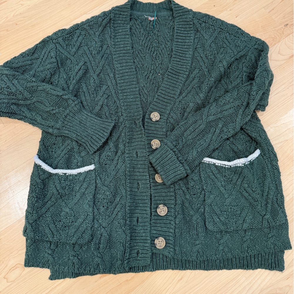 Free People Sweater with White Detail